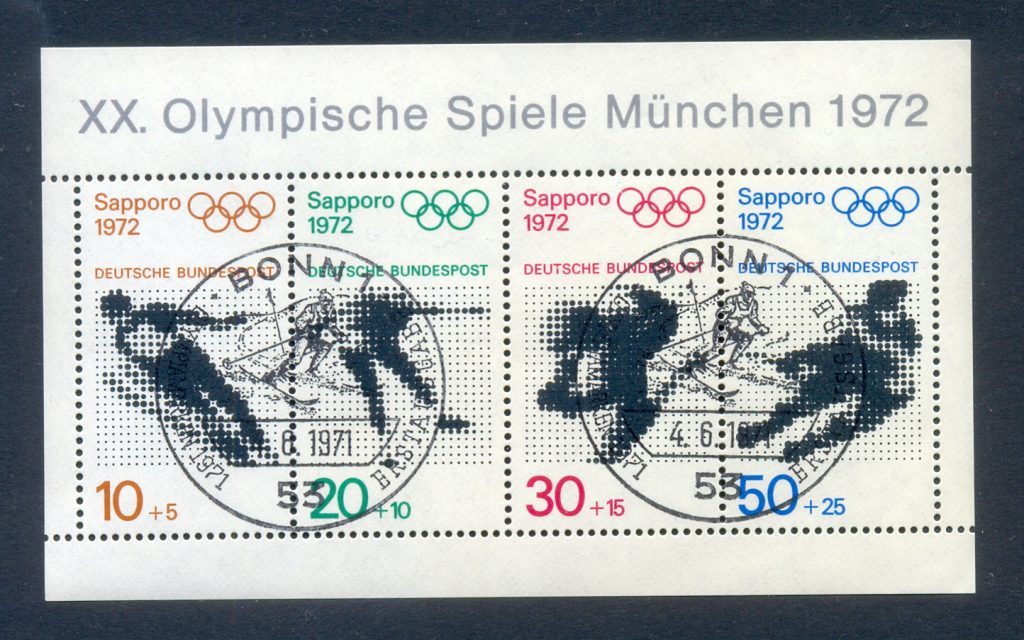 Bund Block 006 Gestempelt Olympische Spiele 1972 Briefmarken 