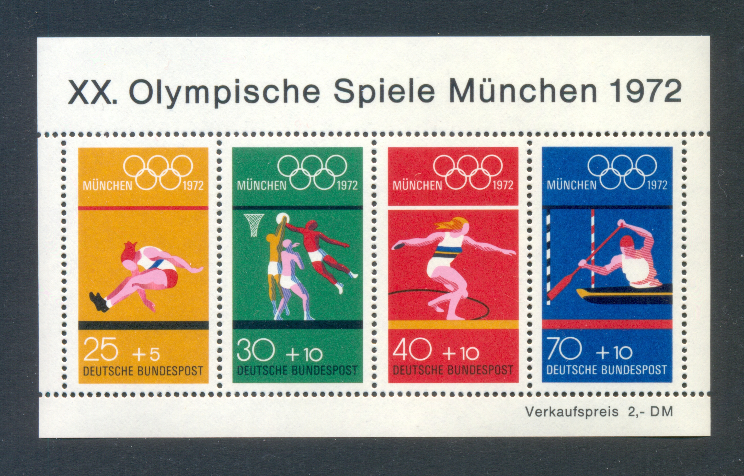 Bund Block 08 Olympische Spiele München postfrisch