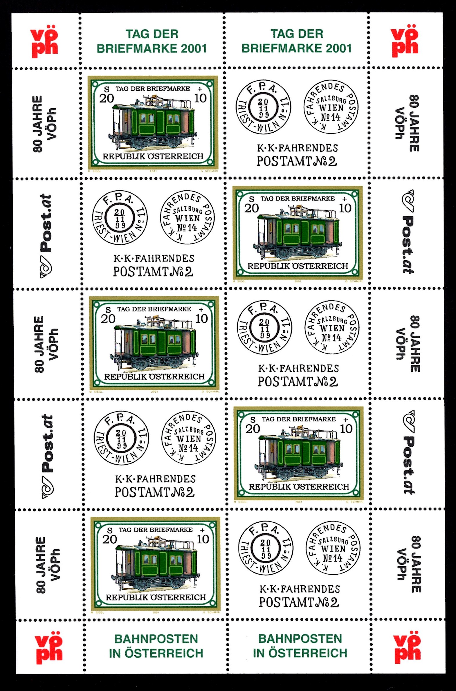 Österr KLBG Tag der Briefmarke 2001 Michel-Nr 2345