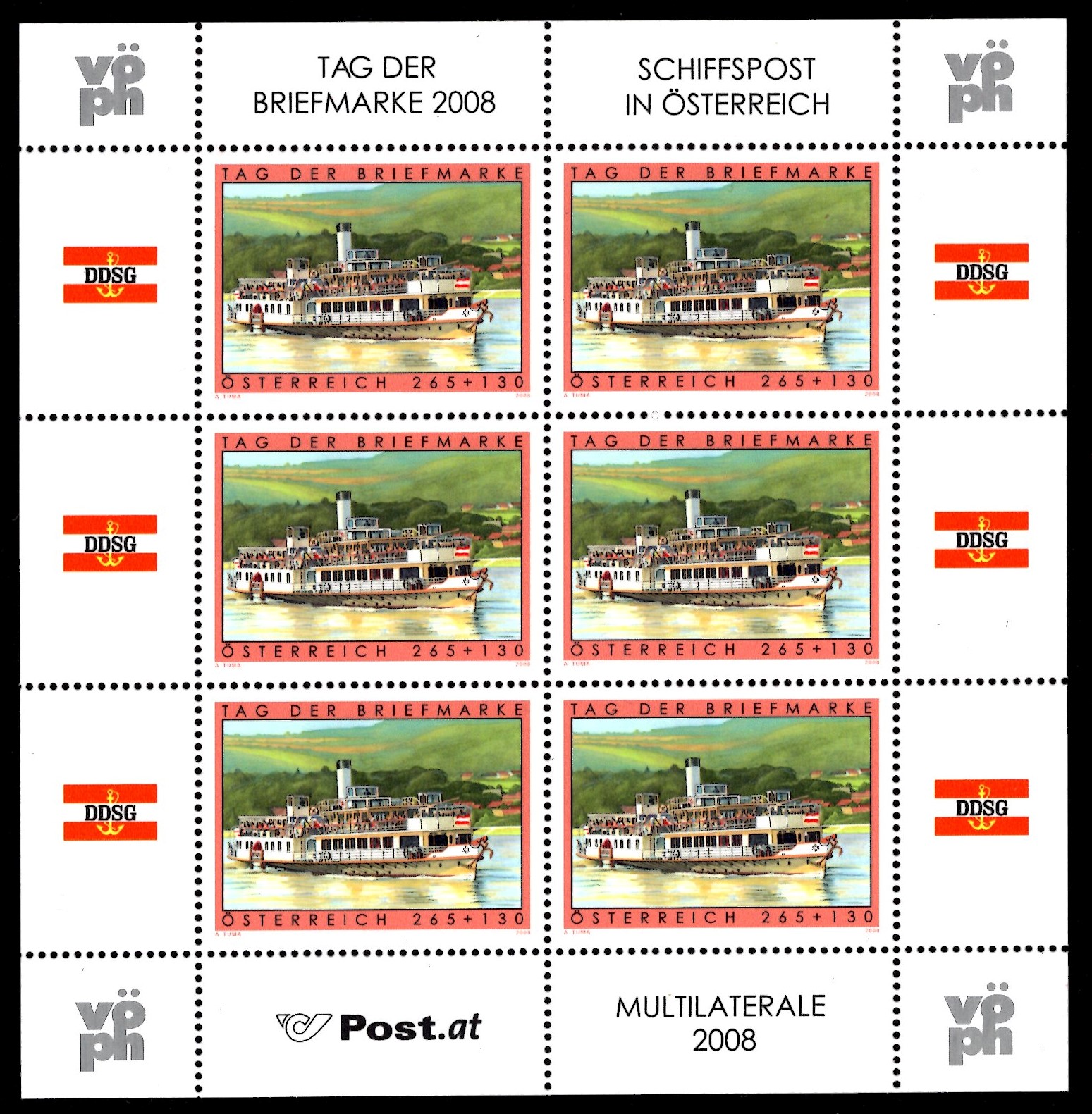 Österr KLBG Tag der Briefmarke 2008 Michel-Nr 2767