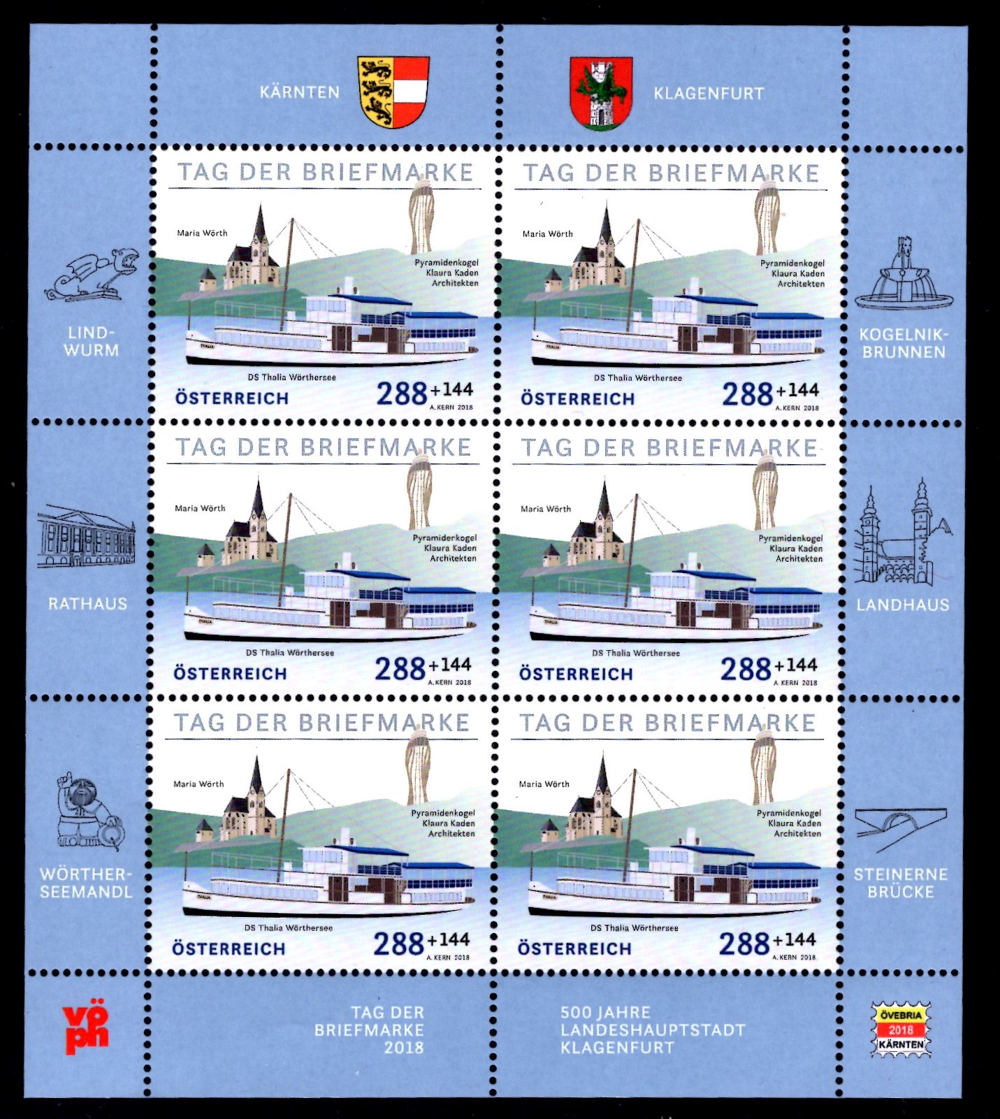 Österr KLBG Tag der Briefmarke 2018 Michel-Nr 3399