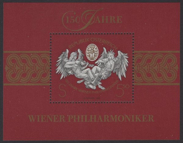 Österreich - Block 011 - postfrisch - 150 Jahre Wiener Philharmoniker