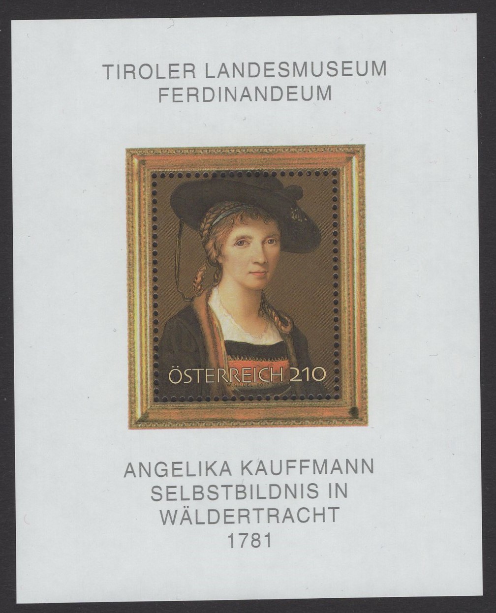Österreich - Block 039 - postfrisch - Angelika Kauffmann