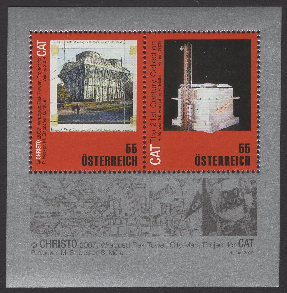 Österreich - Block 050 - postfrisch - Verpackungskünstler Christo