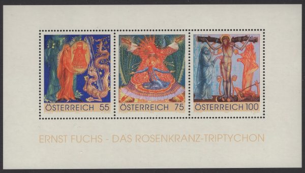 Österreich - Block 054 - postfrisch - Rosenkranz-Triptychon