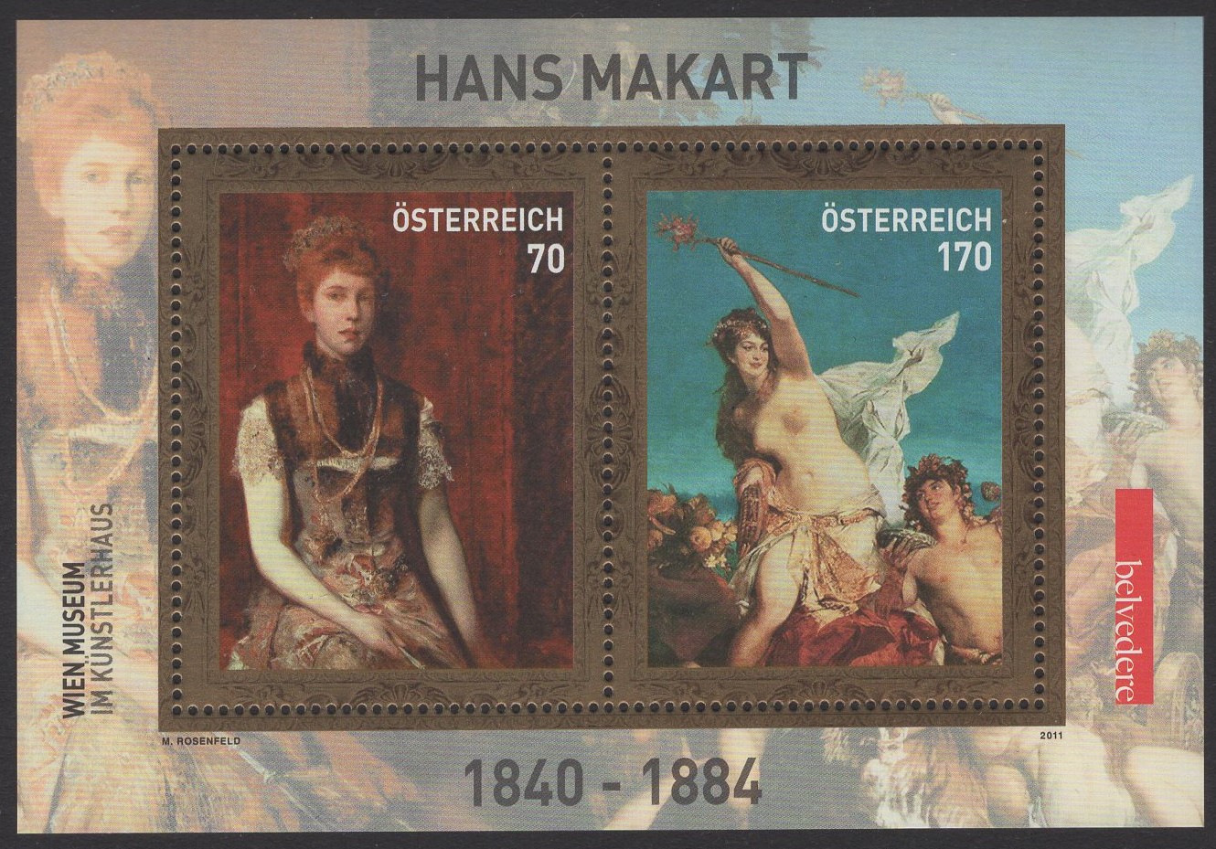 Österreich - Block 064 - postfrisch - Hans Makart