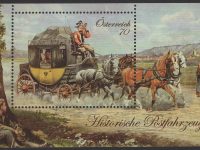 Österreich - Block 077 - postfrisch - Historische Postfahrzeuge