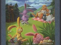 Österreich - Block 085 - postfrisch - Comicmarken IV Ostereisuche