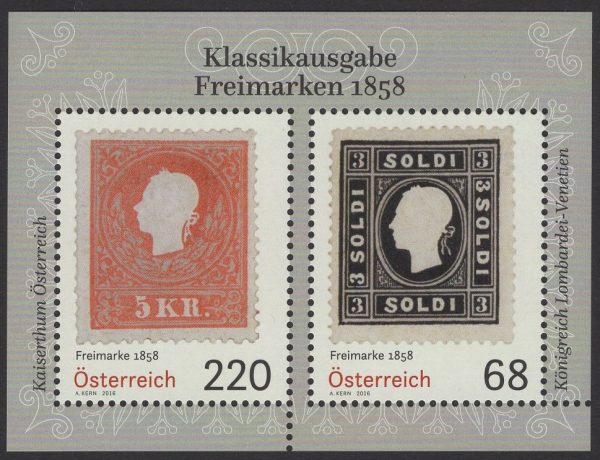 Österreich - Block 091 - postfrisch - Klassikausgabe Freimarken