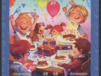 Österreich - Block 093 - postfrisch - Comikmarke Puzzle VI Geburtstagsparty