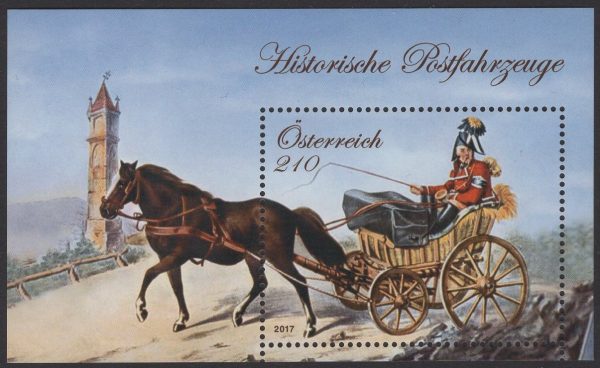 Österreich - Block 096 - postfrisch - Historische Postfahrzeuge