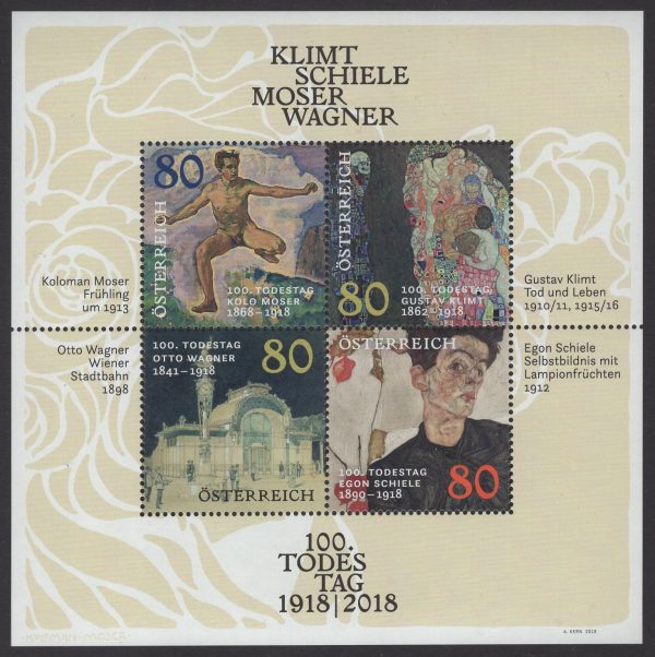 Österreich - Block 101 - postfrisch - 100 Todestag Klimt