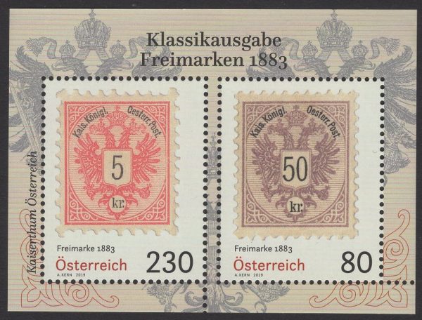 Österreich - Block 105 - postfrisch - Klassische Freimarken