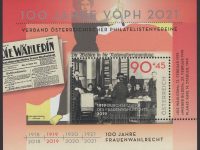 Österreich - Block 108 - postfrisch - 100 Jahre Österr Philatelistenvereine