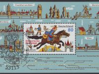 Bund Block 086 gestempelt Historische Postwege