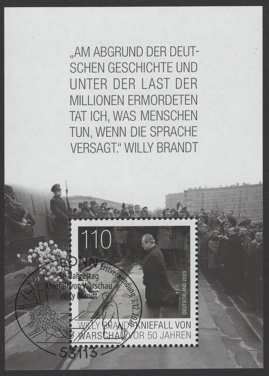Bund Block 087 Willy Brandt gestempelt