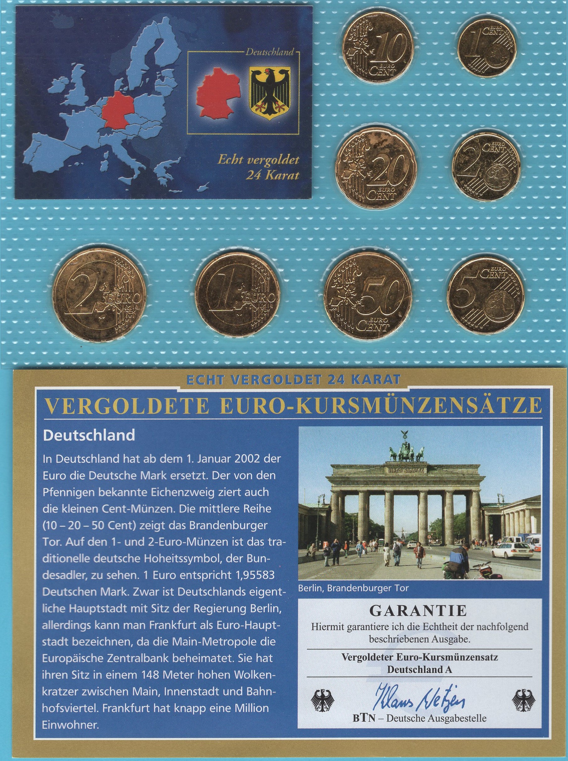 Deutschland 2002 vergoldet
