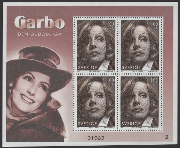 Schweden - postfrisch - Block 20 - Greta Garbo 2005