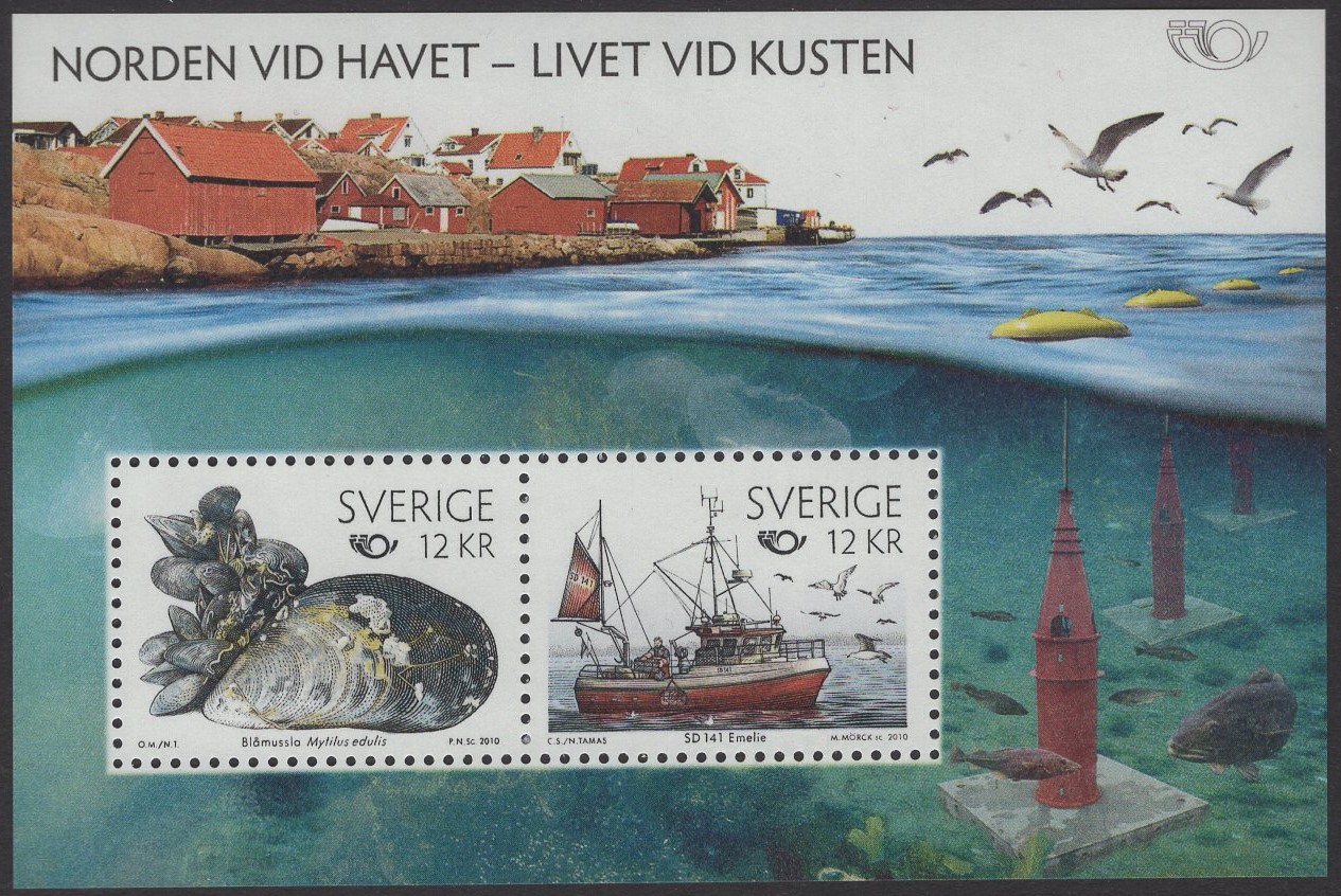 Schweden - postfrisch - Block 34 - Norden- Leben am Meer