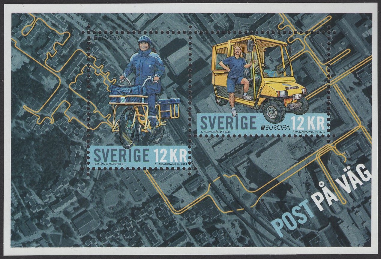 Schweden - postfrisch - Block 43 - Postfahrzeuge 2013