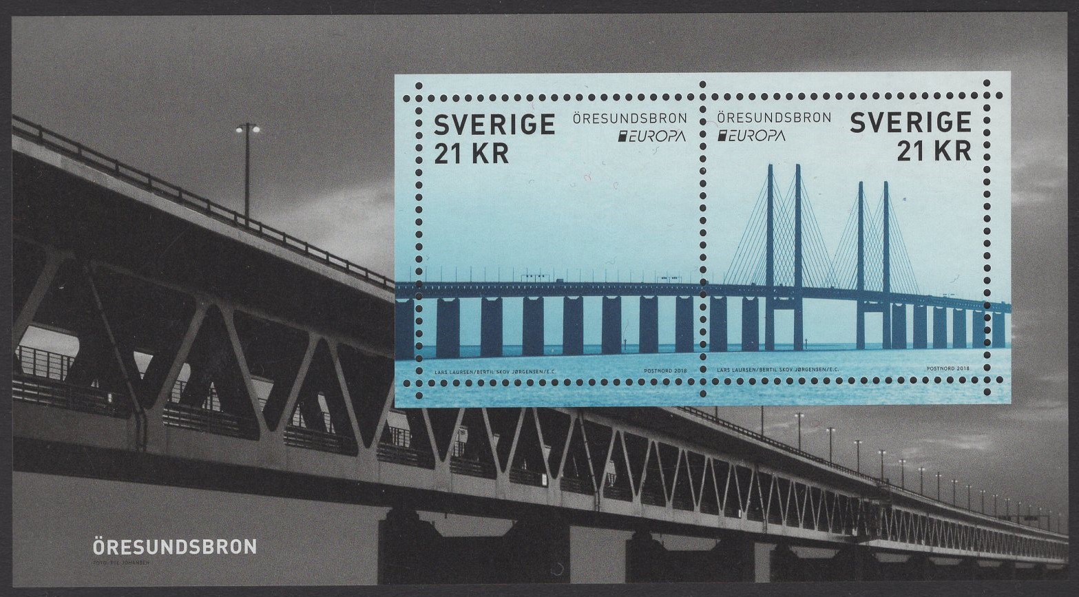 Schweden - postfrisch - Block 57 - Europa Brücken 2018