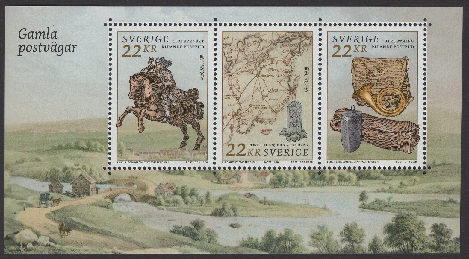 Schweden - postfrisch - Block 60 - Europa Historische Postfahrzeuge
