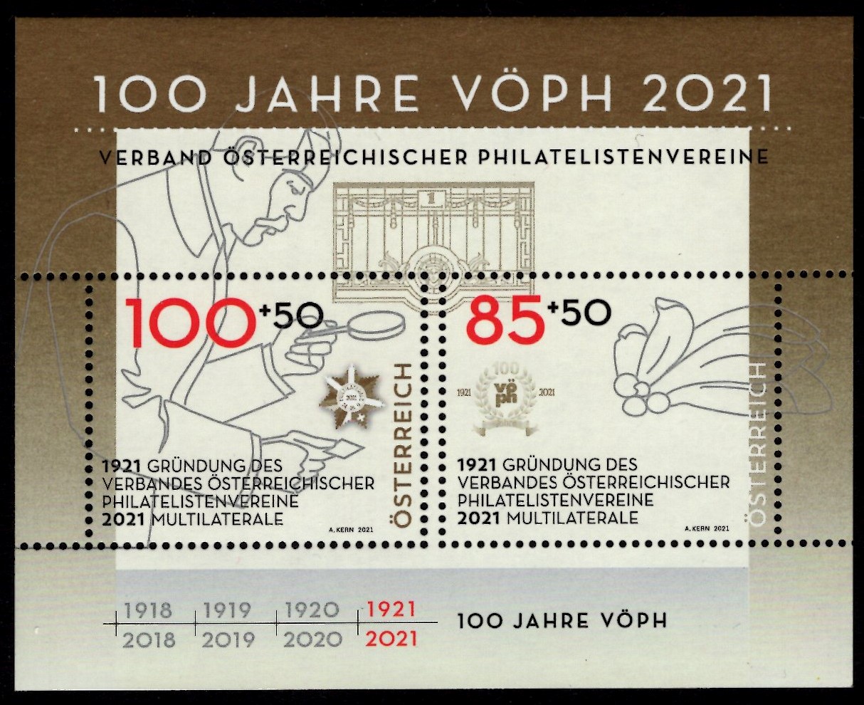 Österreich - Block 126 - postfrisch- Philatelistenvereine