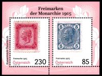 Österreich - Block 127 - postfrisch- Klassische Freimarken 1905