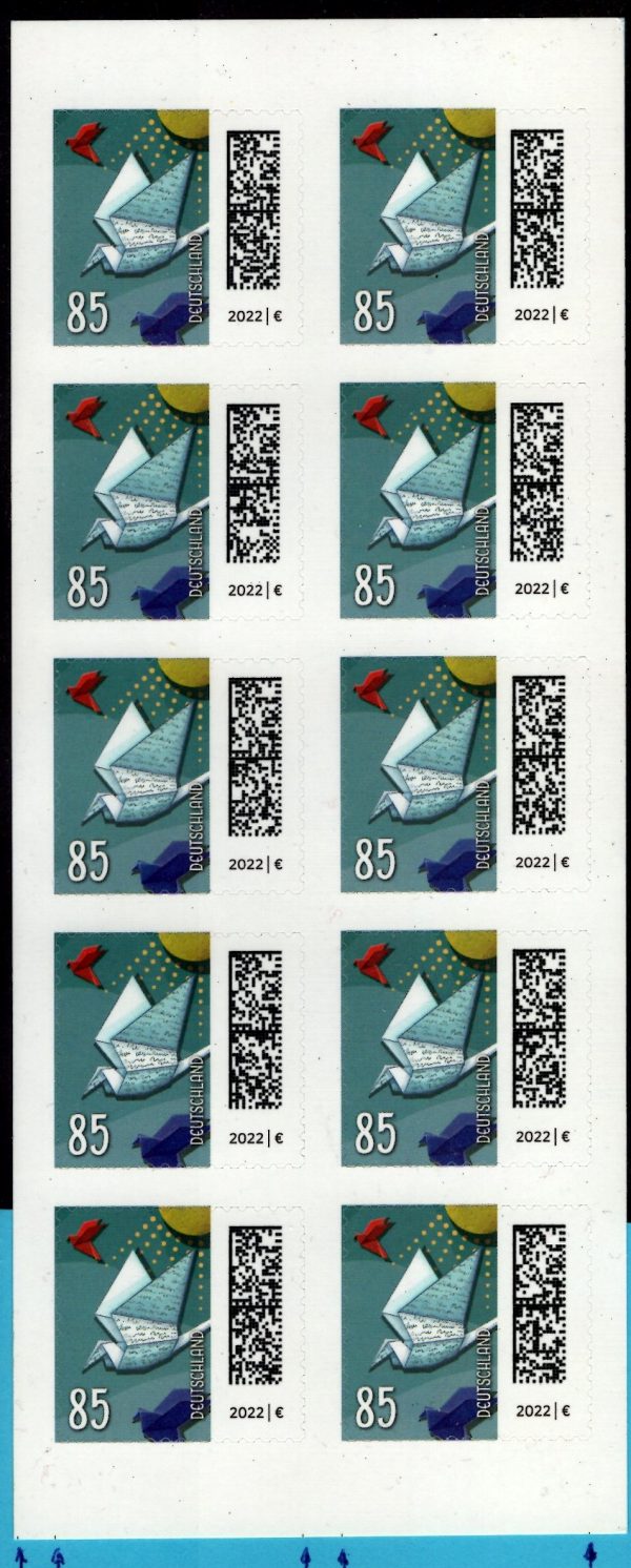 FBL 114 Brieftaube mit Markierungsstrichen unten