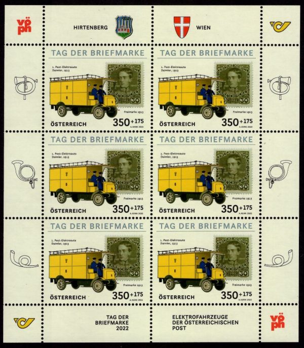 Österr KLBG Tag der Briefmarke 2022 Michel-Nr.3674
