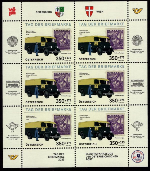 Österr KLBG Tag der Briefmarke 2023 Michel-Nr.3721